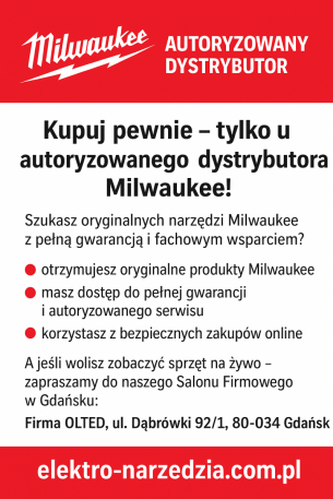 Autoryzowany dystrybutor Milwaukee – elektro-narzedzia.com.pl  Gda�sk, Firma OLTED