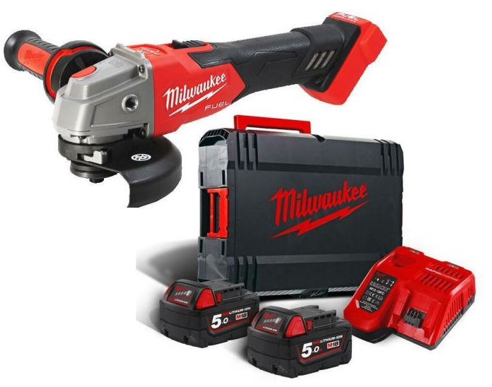 Milwaukee Szlifierka K�towa 125mm z funkcj� Rapid Stop M18FSAG125XB-502X