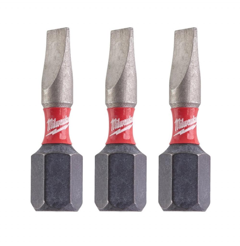 4932500387  Milwaukee Bity do wkr�tarki P�aski SL 0.8x5.5 25mm 3szt 