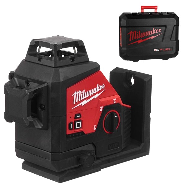 4933478103 Milwaukee M12 3PL Laser płaszczyznowy zielony 3x360 3PL-0C