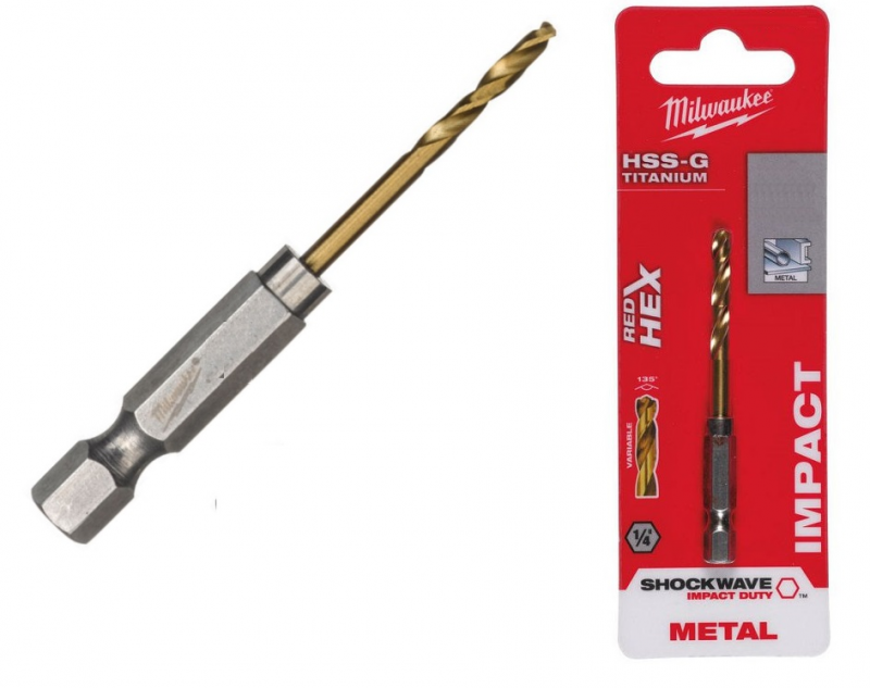 48894719  Wiert�o do metalu HSS-G 1/4 RED HEX 8.0mm 