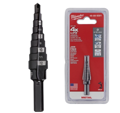 48899301 Wiert�o stopniowe 4 - 12 mm INOX MILWAUKEE