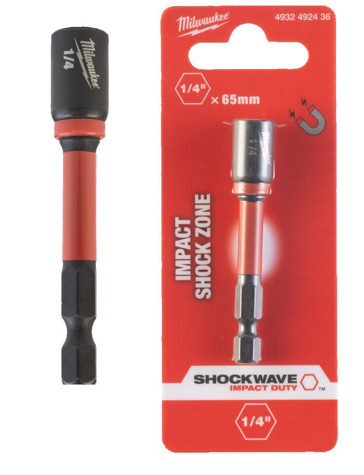 4932492436 Adapter udarowa nasadka magnetyczna  1/4  MILWAUKEE