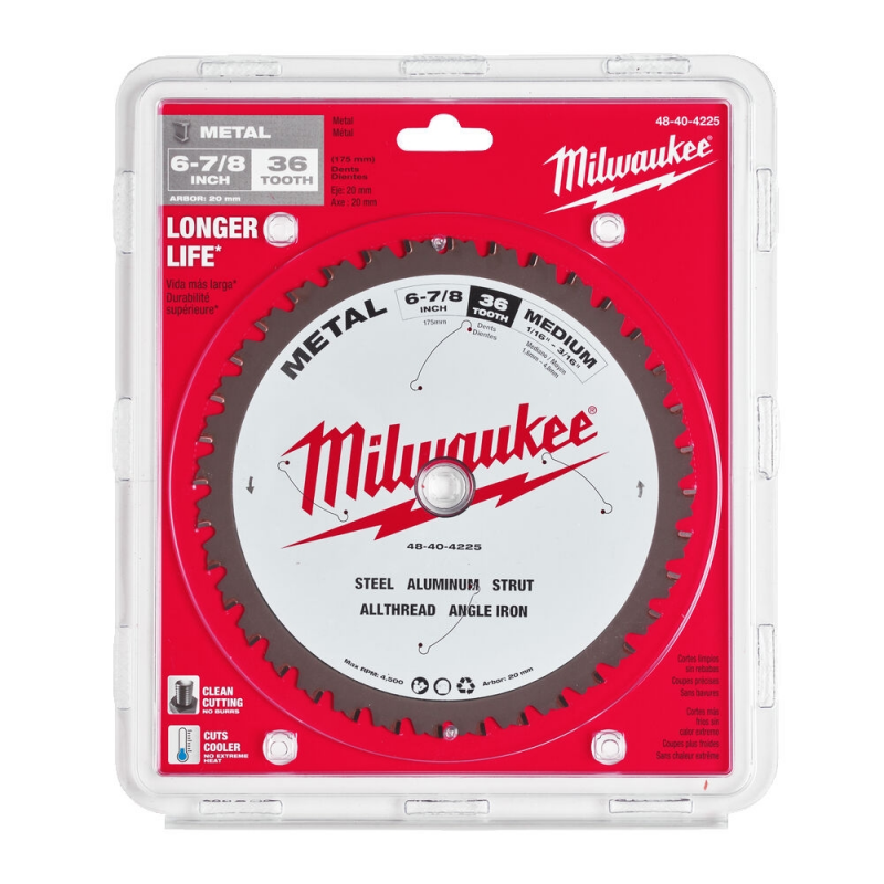 48404225 TARCZA TN�CA DO METALU MILWAUKEE 174 20mm 36z