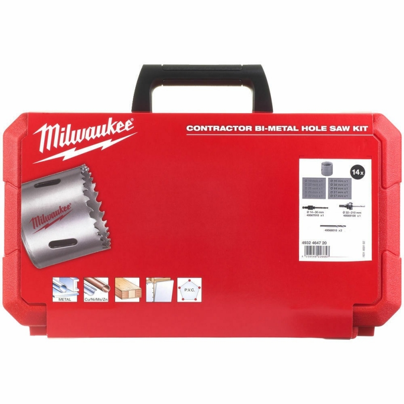 MILWAUKEE Zestaw Otwornic Bimetal 14el Contractor