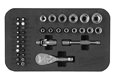4932492672 Zestaw nasadek z grzechotk� ¼