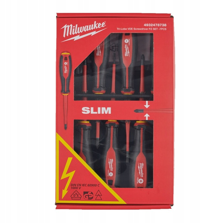 4932478738 MILWAUKEE WKR�TAKI IZOLOWANE DLA ELEKTRYKA VDE 7el