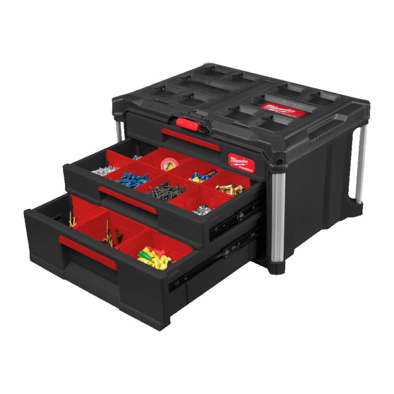 4932493190 Skrzynia z 2+1 szufladami PACKOUT MILWAUKEE