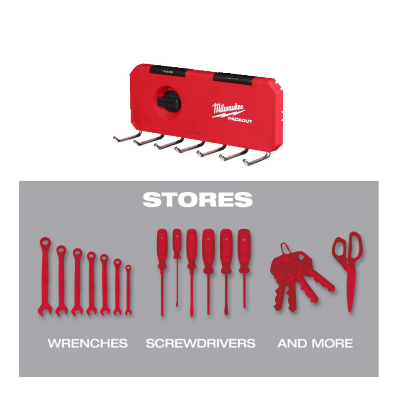 4932493384 MILWAUKEE PACKOUT ZESTAW HACZYK�W 7szt