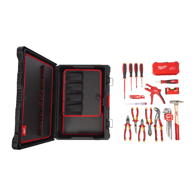 4932499466 Milwaukee PACKOUT Zestaw narz�dzi dla elektryka 62szt