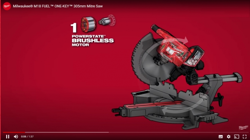 4933471205 Milwaukee PI�A UKOSOWA Z POSUWEM MILWAUKEE M18 FMS305-0 