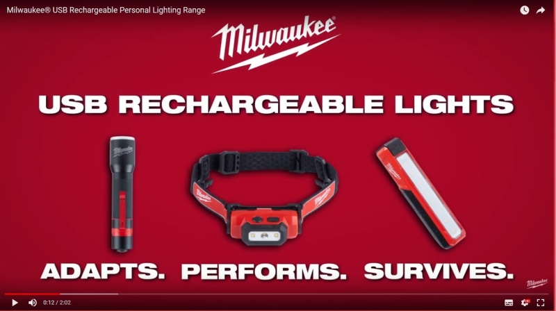 4933479763 Milwaukee  L4 FL-301  Kieszonkowa akumulatorowa latarka USB