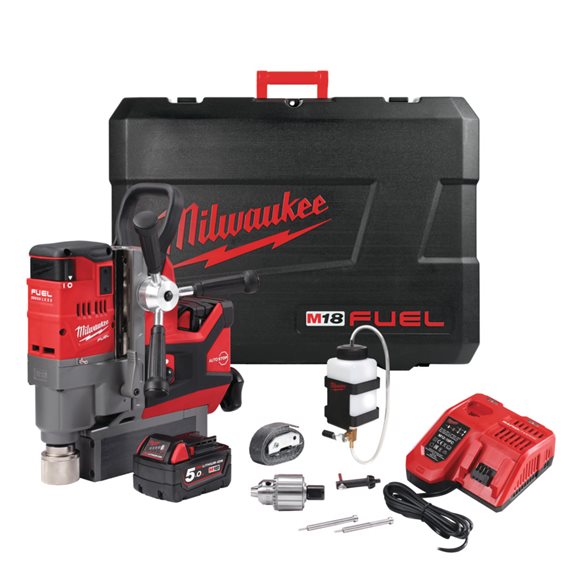 4933451012 Milwaukee M18 FMDP-502C Wiertarka magnetyczna 38mm  2 x Bateria 5.0Ah + �adowarka + Walizka 