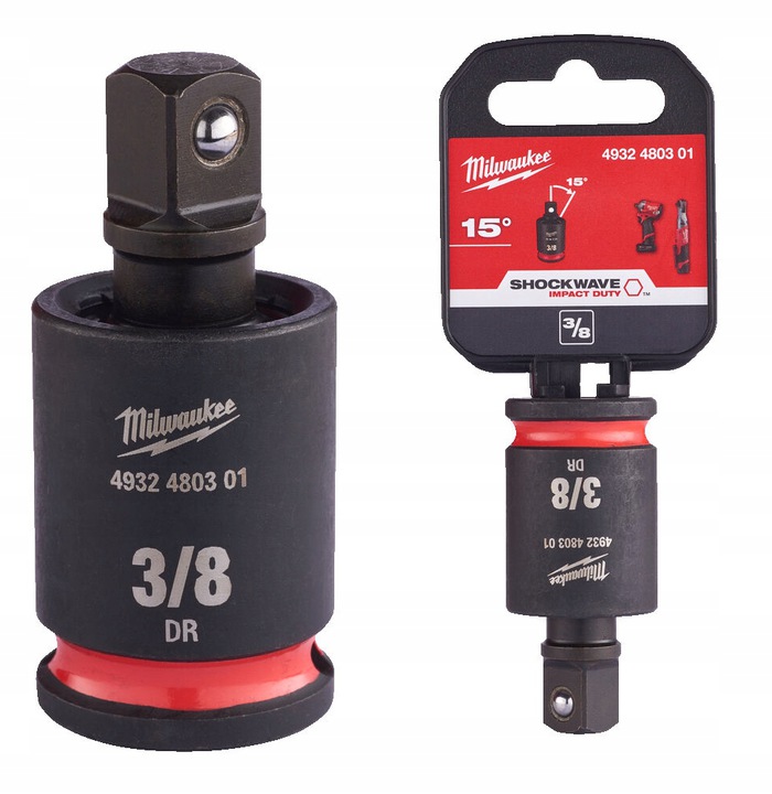 4932480301 MILWAUKEE UDAROWY ADAPTER K�TOWY Z 3/8 NA 3/8 15� 