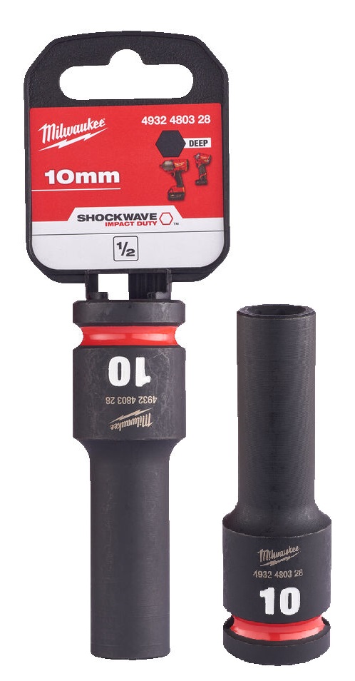 4932480328  Milwaukee Nasadka Udarowa 1/2 10mm Przed�u�ona Impact