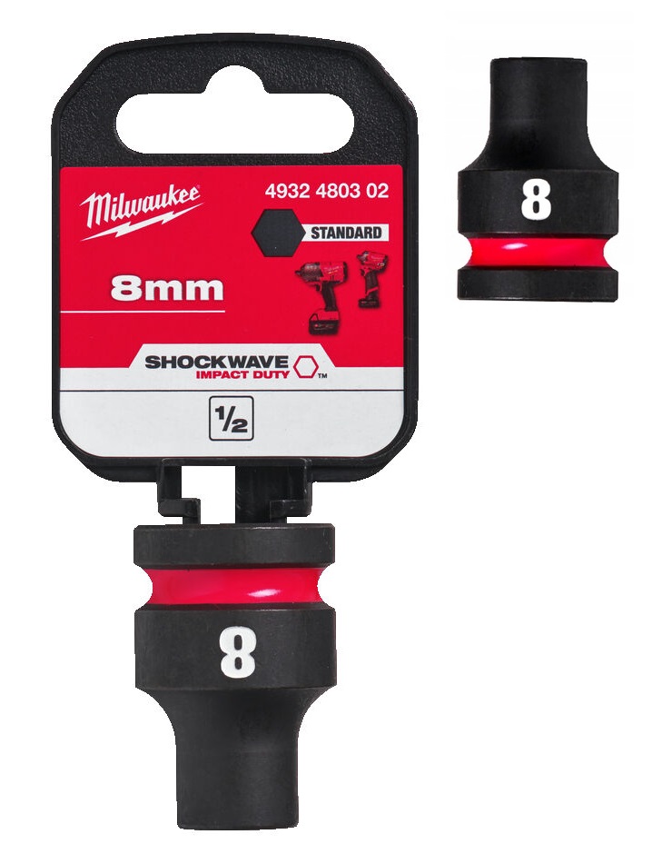 Milwaukee Nasadka udarowa kr�tka 1/2  8 mm