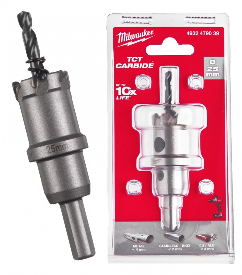 4932479039 Milwaukee Otwornica do stali nierdzewnej metalu 25 mm TCT