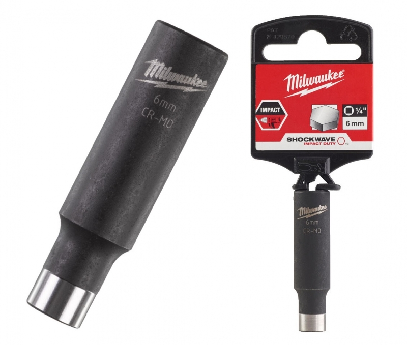 Milwaukee Nasadka Udarowa 6mm D�uga SHOCKWAVE  4932478000