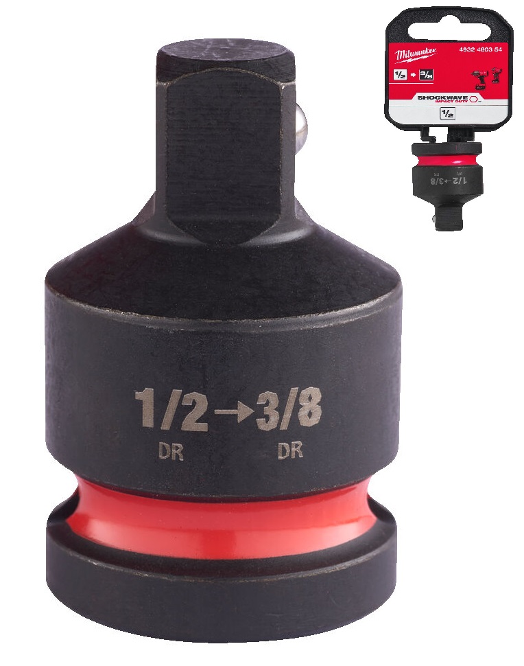 4932480354 Adapter udarowy z 1/2 na 3/8 Shockwave MILWAUKEE