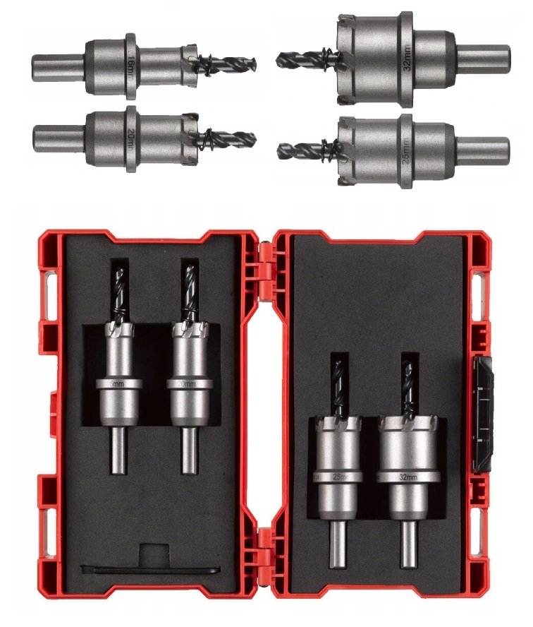 4932479058 MIlwaukee Zestaw Otwornic do Stali Nierdzewnej  4 SZT (16,20,25,32mm)  TCT