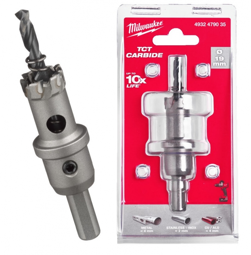 4932479035  Milwaukee Otwornica do stali nierdzewnej metalu 19 mm  TCT