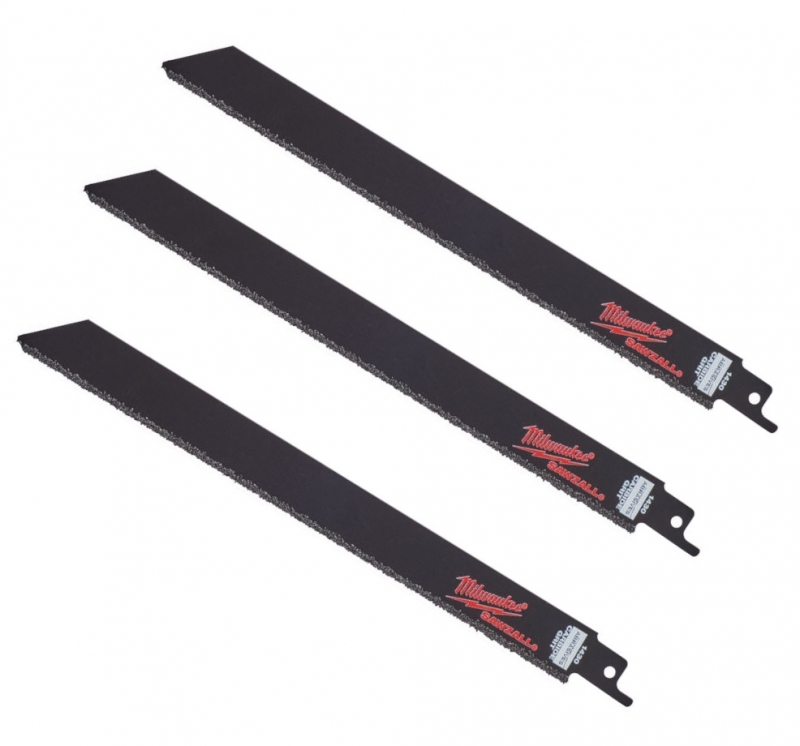 48001430 Milwaukee Brzeszczot do �eliwa, W��kna Szklane 230mm z nasypem weglika wolfcramu  
