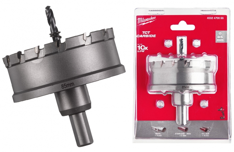 4932479056 Milwaukee Otwornica do stali nierdzewnej metalu  85 mm TCT