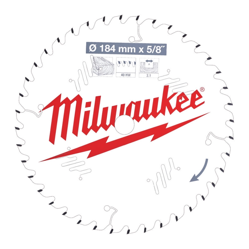 Milwaukee Tarcza Tnąca Widiowa 184x5/8x40Z