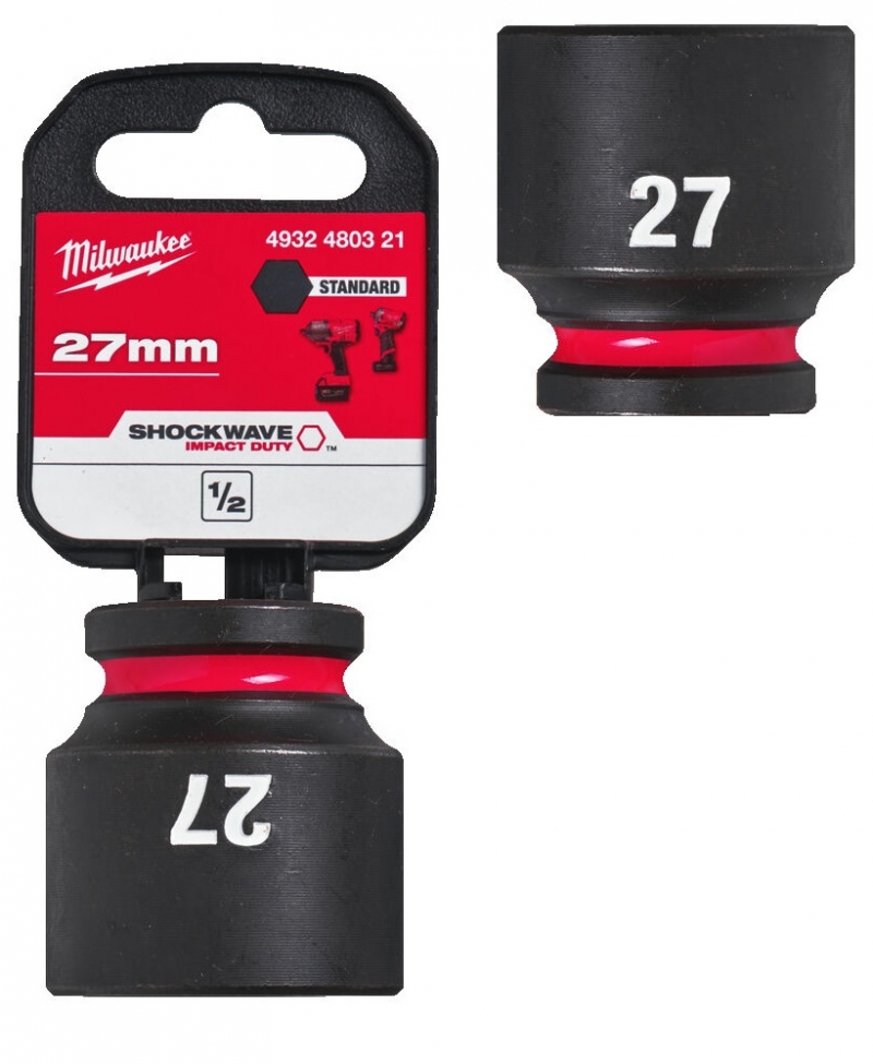 4932480321 Milwaukee Nasadka udarowa kr�tka 1/2  27mm 
