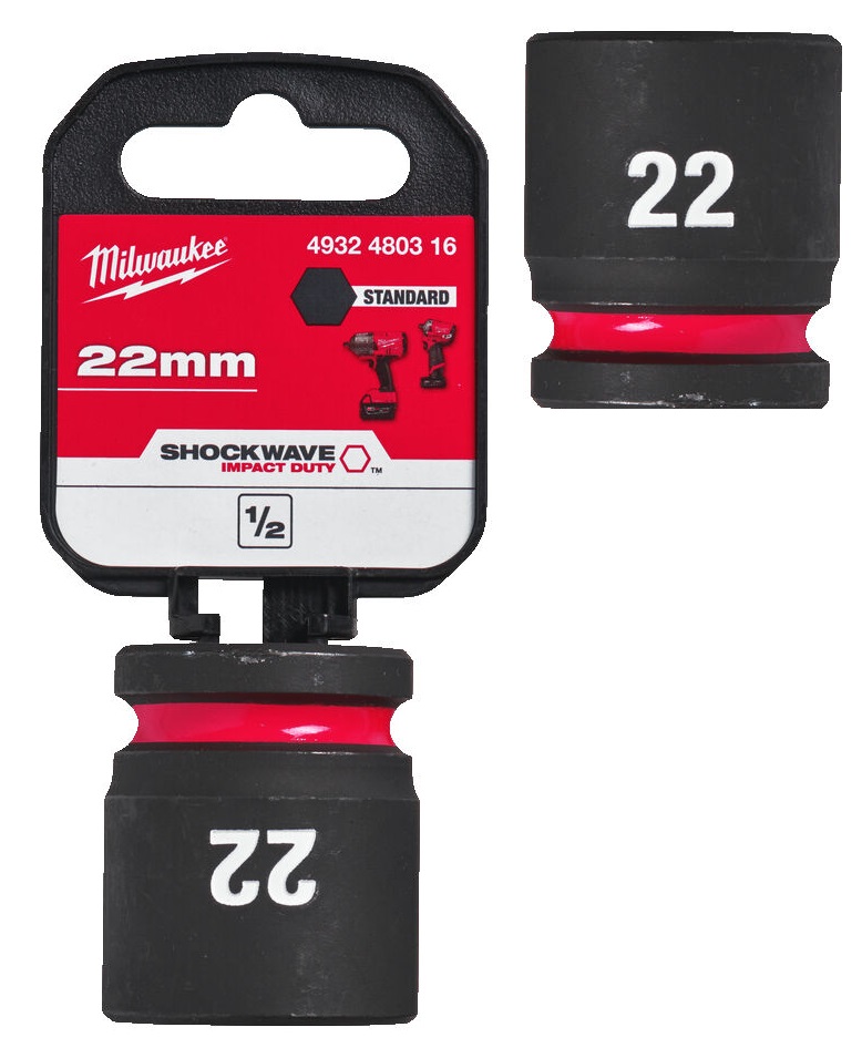 Milwaukee Nasadka udarowa kr�tka 1/2  22mm