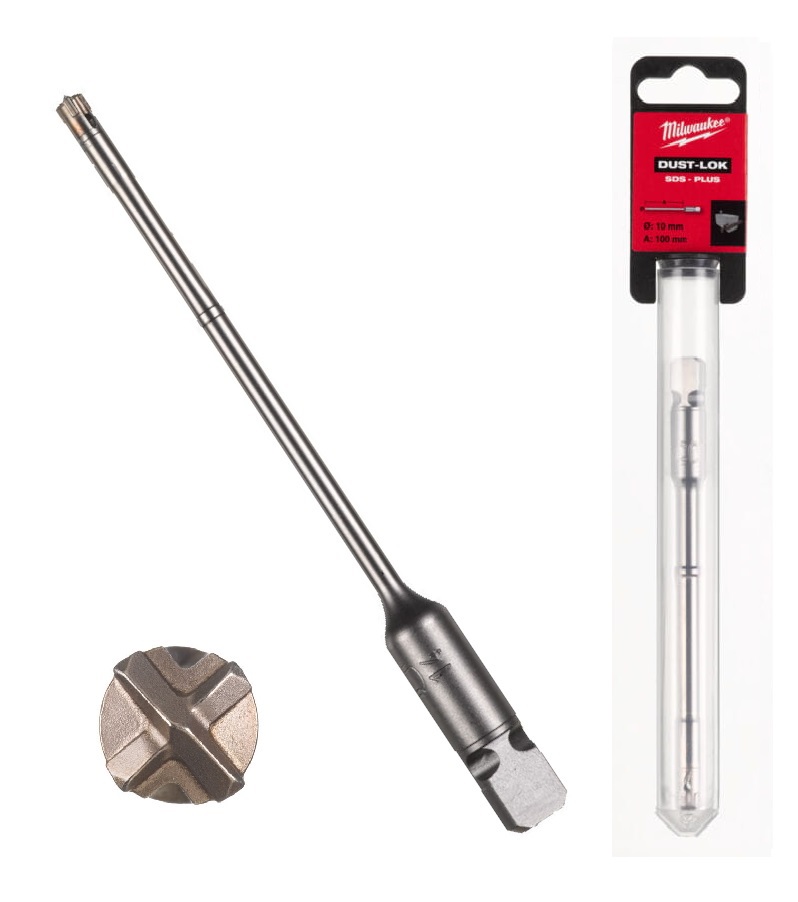Milwaukee Wiert�o SDS+ 4-ostrzewe 10x136mm z modu�owe z odpyleniem