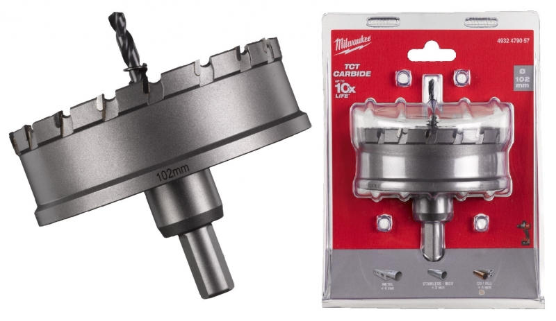 4932479057 Milwaukee Otwornica do stali nierdzewnej metalu 102 mm TCT