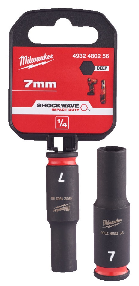 4932480256 Klucz Nasadka udarowa 6-pkt 7mm 1/4 d�uga Milwaukee 