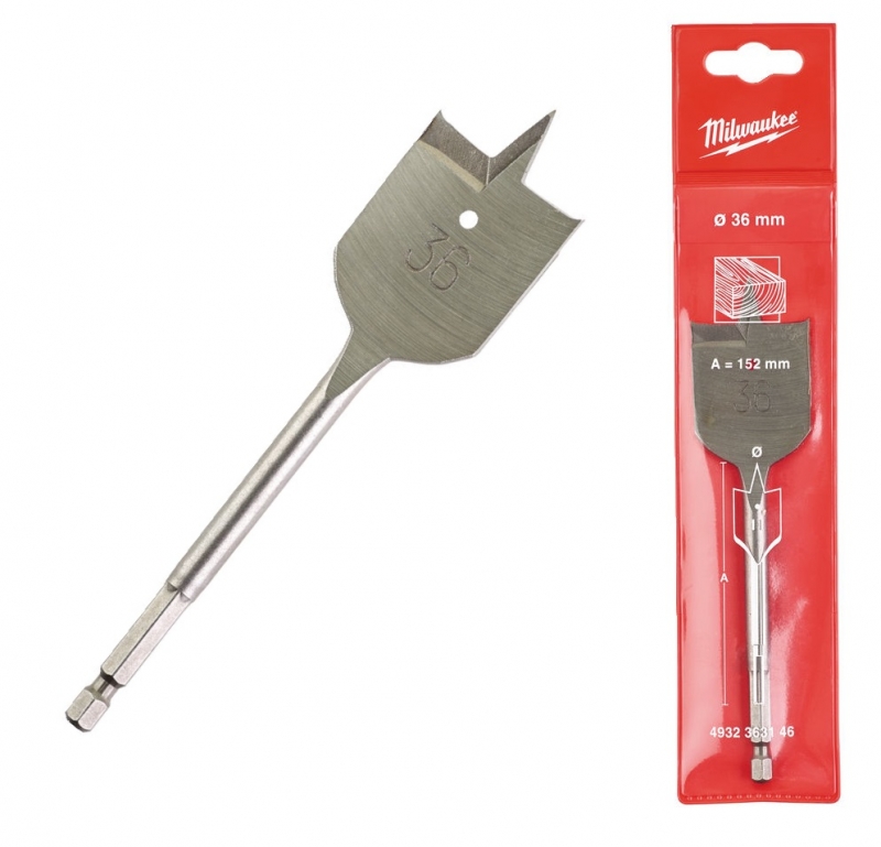 4932363146 Milwaukee Wiert�o do drewna pi�rowe �opatkowe  36x152mm Hex