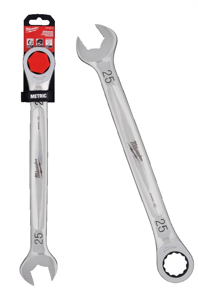 4932480212 Milwaukee Klucz P�asko-Oczkowy z Grzechotk� 25mm 