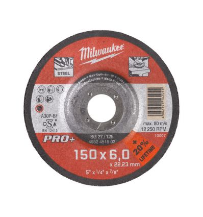 Milwaukee Tarcza do szlifowania Metalu PRO+ 150mm x 7mm