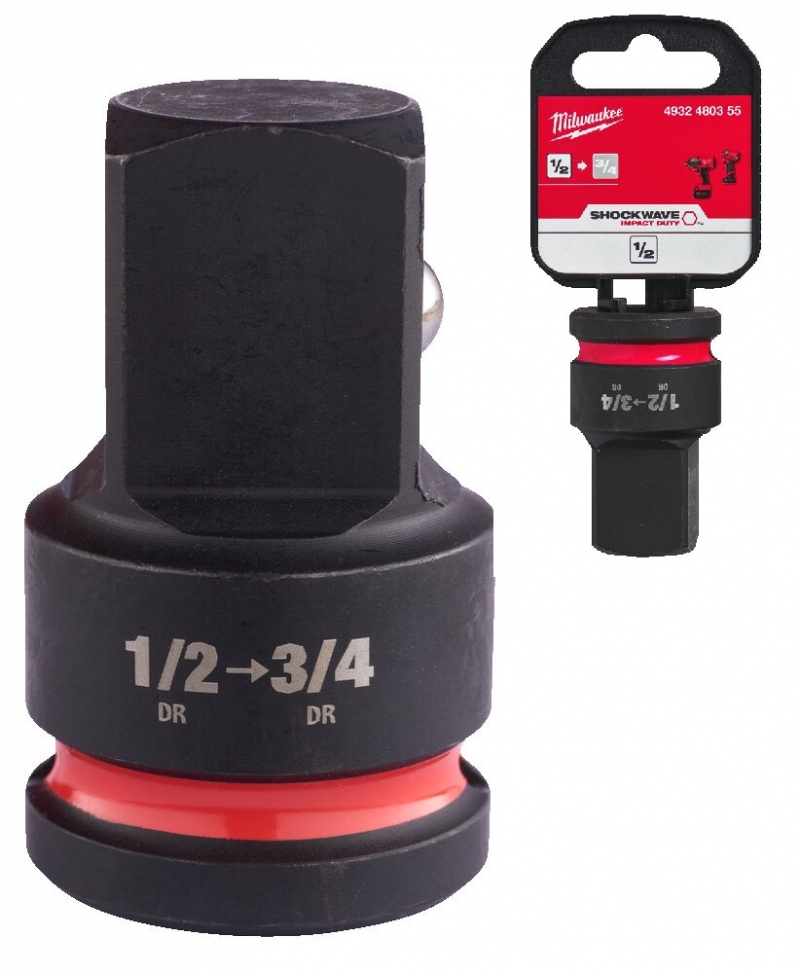4932480355 Adapter udarowy z 1/2 na 3/4 Shockwave MILWAUKEE