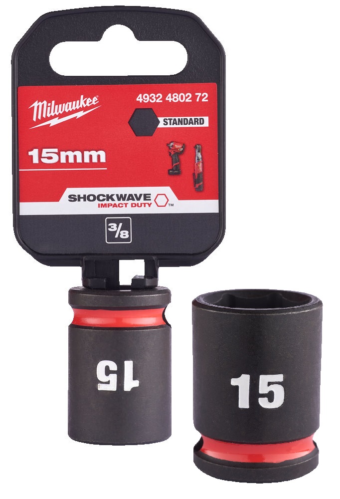 Milwaukee Nasadka Udarowa Kr�tka 3/8 6-pkt 15mm