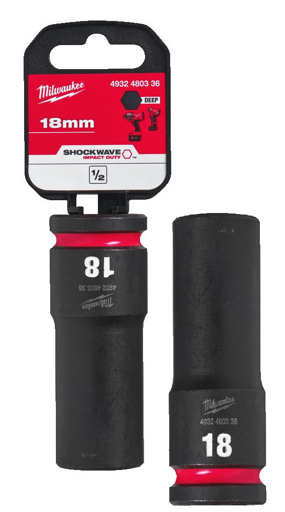 4932480336 Milwaukee Nasadka Udarowa 1/2 18mm Przed�u�ona Impact