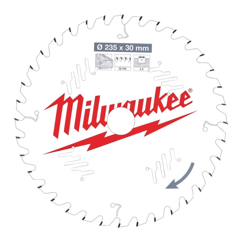 Milwaukee Tarcza Tnąca Widiowa 235mm x 30otwór x 36Z