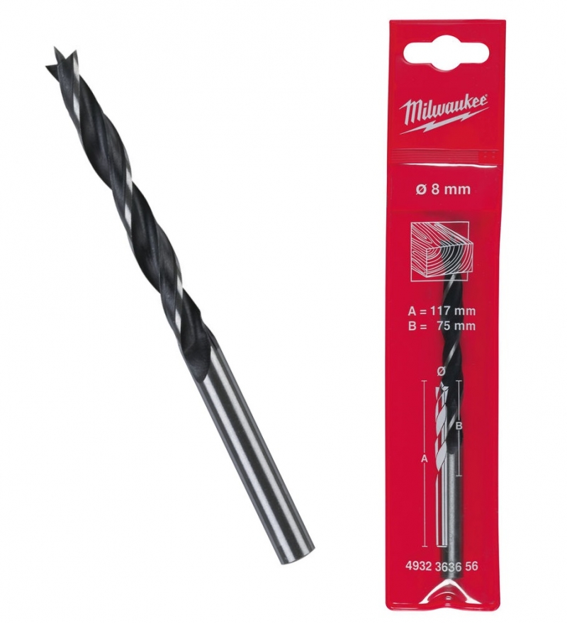 4932363656 Milwaukee Wiert�o �wider do drewna 8mm