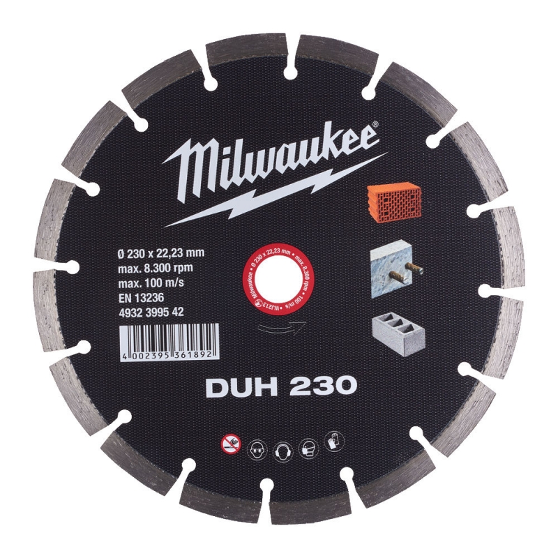 4932399542 Milwaukee Tarcza DUH tn�ca segmentowa 230mm x 22.23 10mm 