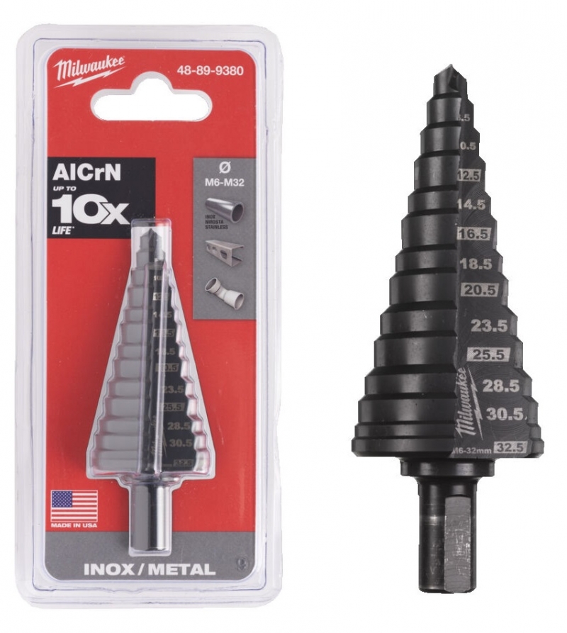 48899380  WIERT�O KOBALTOWE STOPNIOWE 6-32MM MILWAUKEE