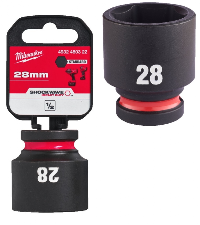 4932480322 Milwaukee Nasadka udarowa kr�tka 1/2  28mm 