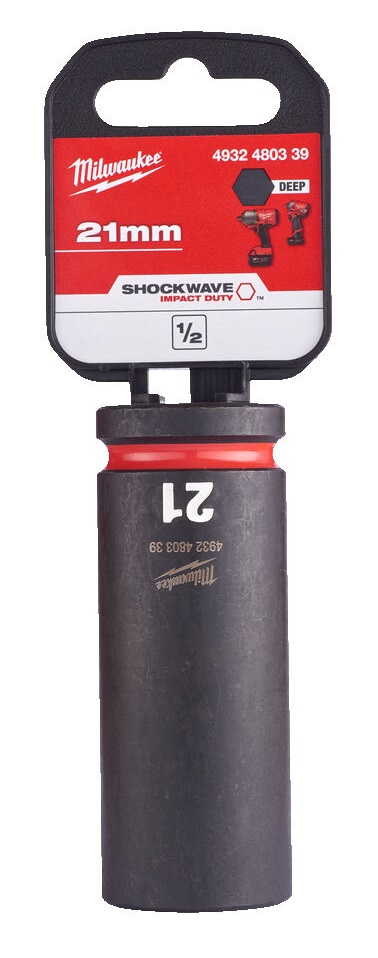 4932480339 Milwaukee Nasadka Udarowa 1/2 21mm Przed�u�ona Impact