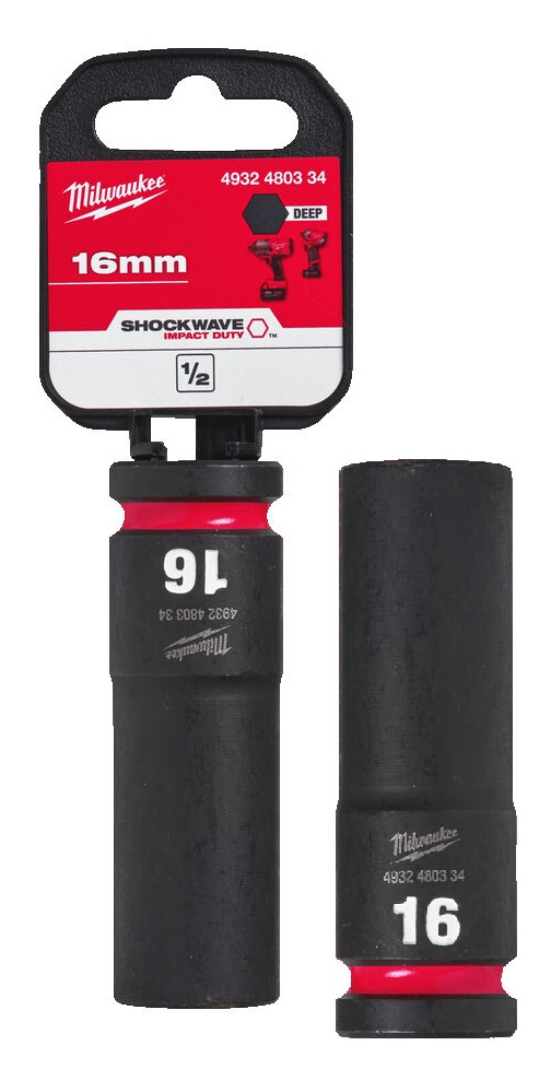 4932480334 Milwaukee Nasadka Udarowa 1/2 16mm Przed�u�ona Impact