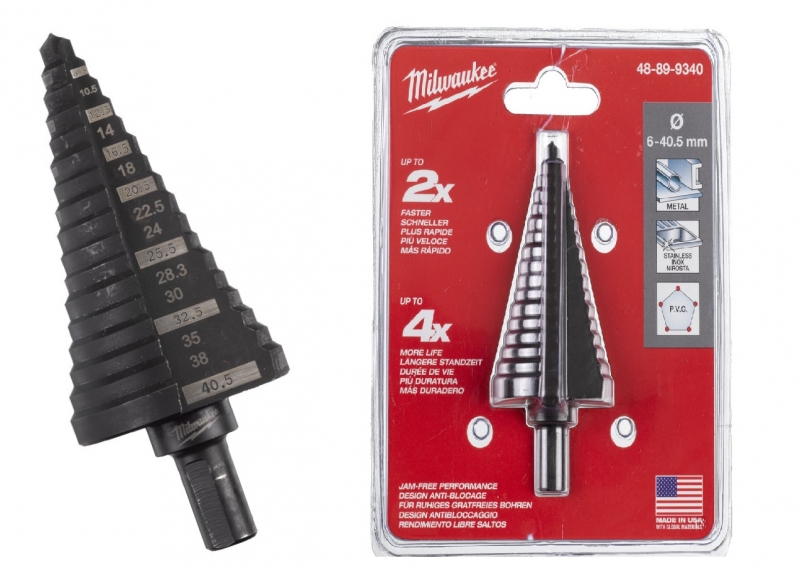 48899340 MILWAUKEE Wiert�o do metalu Sto�kowe Stopniowe 6-40,5mm