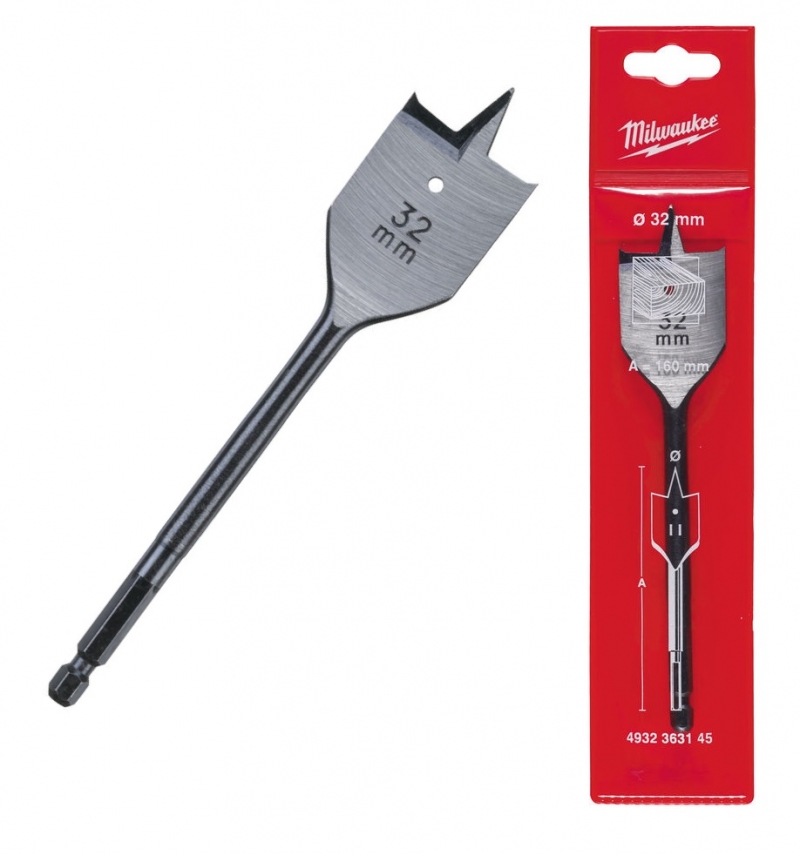 4932363145 Milwaukee Wiert�o do drewna pi�rowe �opatkowe 32x152mm Hex