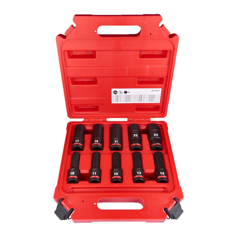 4932480457 ZESTAW NASADEK UDAROWYCH 1/2'' 10 el MILWAUKEE  D�ugich