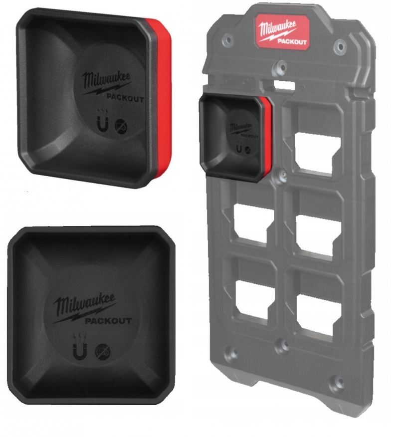 4932493380 MILWAUKEE POJEMNIK MAGNETYCZNY PACKOUT 10 x 10 CM UCHWYT ŚRUBY MAGNETIC BIN